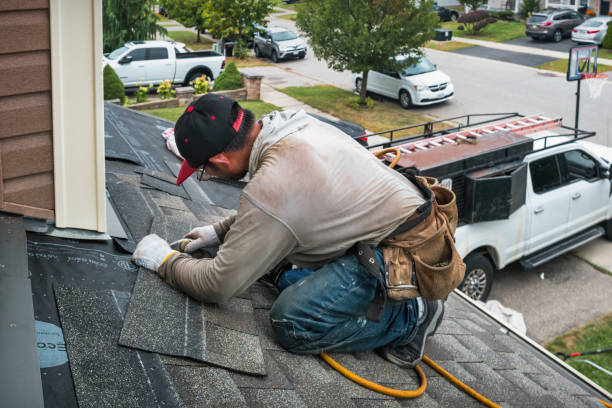 Professional Emergency Roof Repair technician working in Sunset, UT